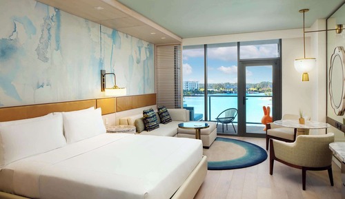 Room, 1 King Bed, Accessible, Lagoon View (Mobility, Transfer Shower)