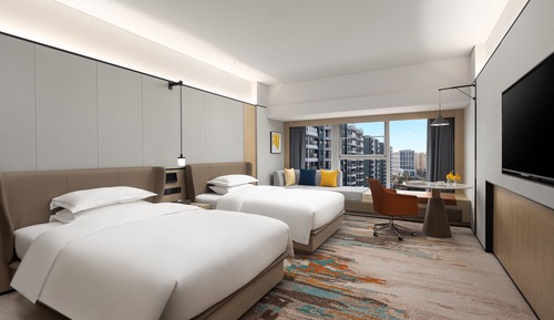 Grand Room, 2 Double Beds, City View