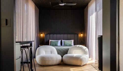 Luxury Cabin, 1 King Bed, Sauna