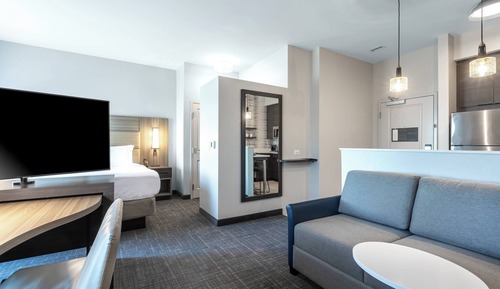 Studio, 1 King Bed with Sofa bed, Non Smoking (Hearing Accessible)