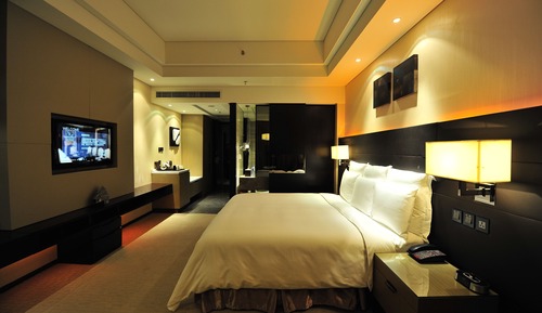 Club Room, 1 King Bed, City View