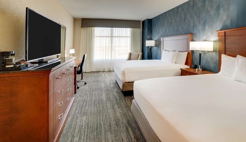 Deluxe Room, 2 Queen Beds, Accessible, Refrigerator & Microwave (Roll in Shower)