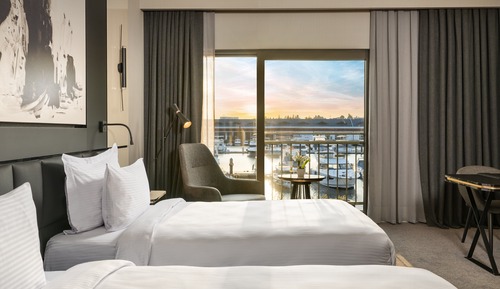 Standard Room, 2 Twin Beds, Sea View