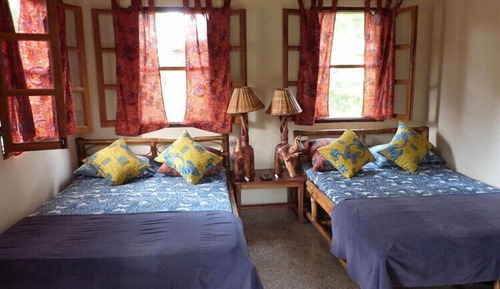 Deluxe Twin Room, 10 Minutes walk from the beach.