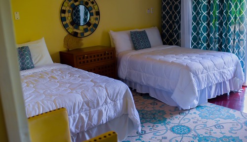 Premium Room, 2 Double Beds, Ensuite, Pool View