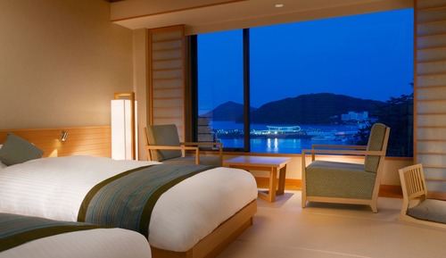 Modern Japanese Twin, Non Smoking, 34sqm, 2 beds(1 extrabed is avairable for 3 more people)