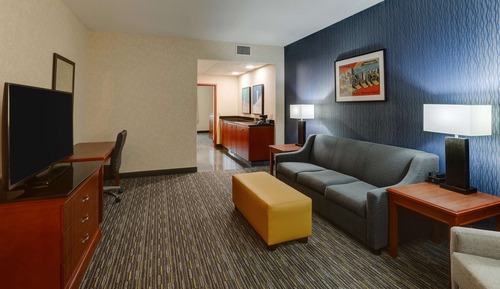 Suite, 1 King Bed with Sofa bed, Refrigerator & Microwave (2 Rooms)