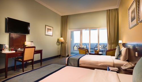 Deluxe Twin Room, 2 Twin Beds, Pool View, Ground Floor