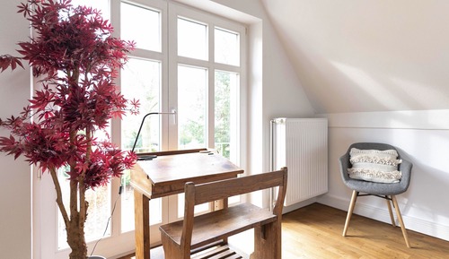 Grand Penthouse, 1 Bedroom, Fireplace, Garden View