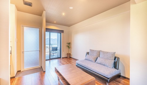 Modern Western style room with open-air bath Non-smoking