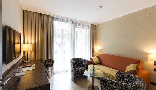Business Suite, 1 Bedroom, Patio, Park View