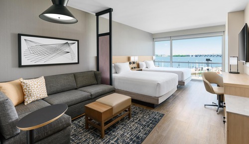 Room, River View (2 Queen Beds with Sofa bed)