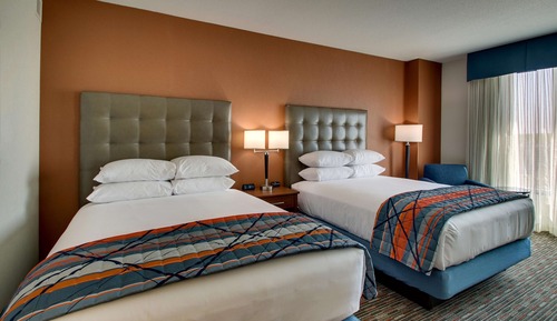 Deluxe Room, 2 Queen Beds, Refrigerator & Microwave