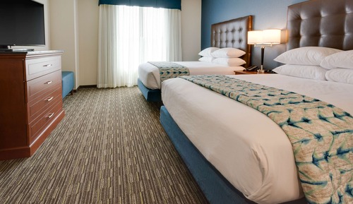 Suite, 2 Queen Beds, Accessible, Refrigerator & Microwave (Sofabed, 2 Rooms, Tub)