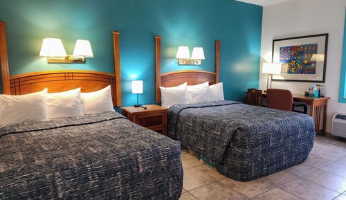 Room, 2 Queen Beds, Refrigerator & Microwave, Courtyard Area