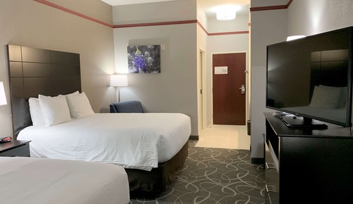 Standard Room, 2 Queen Beds, Non Smoking, Refrigerator & Microwave