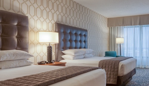 Deluxe Room, 2 Queen Beds, Refrigerator & Microwave (Sofa Bed, Upper Floor)
