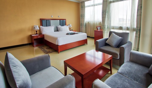 Deluxe Suite, 1 King Bed, Non Smoking, City View