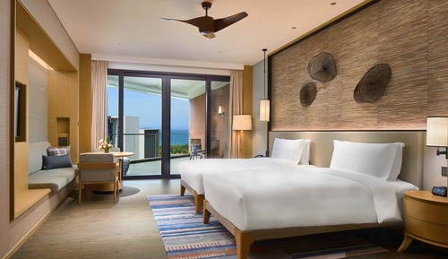2 Double Beds Standard Ocean View