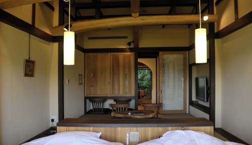 Junior Suite w/ Private Onsen (2F) Halfboard (Breakfast & Dinner), Check-in 3pm-6pm