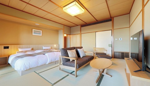 Japanese Style Room with Open Air Bath and Balcony