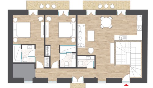 Design Apartment, 2 Bedrooms (Miletus)