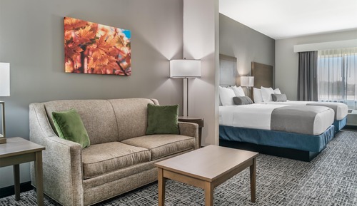 Suite, 2 Queen Beds, Non Smoking, Refrigerator & Microwave (with Sofabed)