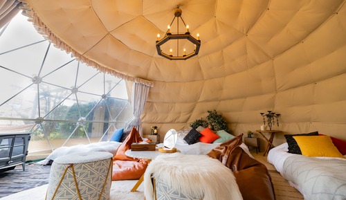 [Open-Air Bath × Sauna] Dome-shaped 6m (2-4 Guests)