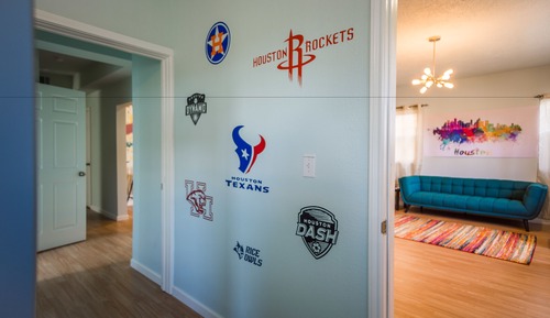 1 Bed in Houston Sports Team Room (4-Person Shared Dorm)