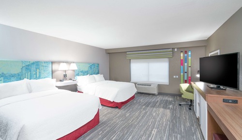 Room, 2 Queen Beds, Accessible (Roll-In Shower, Mobility & Hearing)