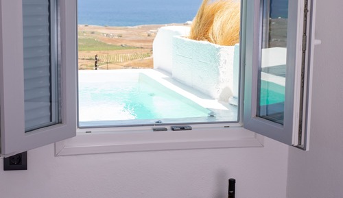 Honeymoon Suite, Outdoor Jetted Tub, Sea View