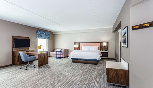 Suite, 1 King Bed, Refrigerator & Microwave (Wet bar)