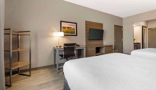 Standard Room, 2 Queen Beds, Non Smoking, Refrigerator & Microwave