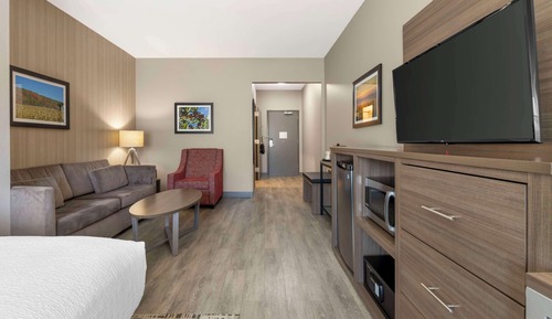 Suite, 1 King Bed, Accessible, Refrigerator & Microwave (with Sofabed)