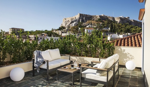 Iconic Suite, Hot Tub, Acropolis View