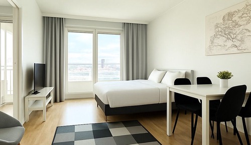 City Apartment, Sauna, City View