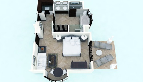 Premier Studio, 1 King Bed, Garden View