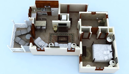Suite, 1 Bedroom, Garden View
