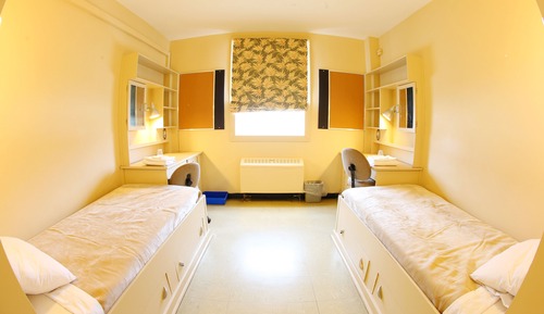 Double Room, 2 Twin Beds, Shared Bathroom
