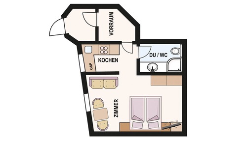 Basic Studio, 1 Bedroom, Ground Floor