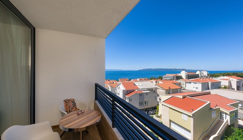 Deluxe Double Room, Balcony, Partial Sea View