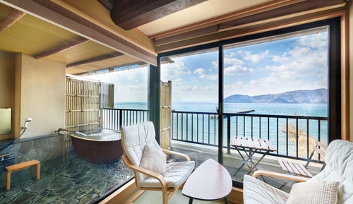 Japanese Style Room with Outdoor Bath with Dinner and Breakfast