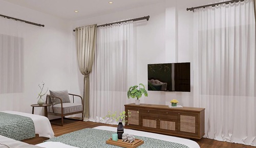 Family Quadruple Room, Balcony, Pool View