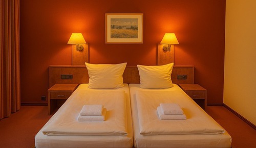 Comfort Double Room, 2 Double Beds, Park View