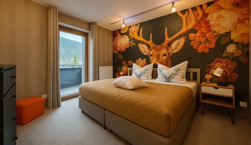 Classic Double or Twin Room, Balcony, Mountain View