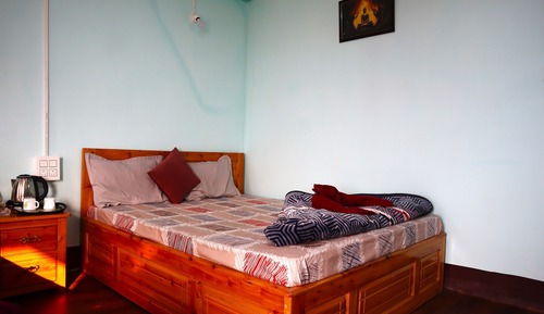 Comfort Double Room, 2 Double Beds, Balcony, Mountain View