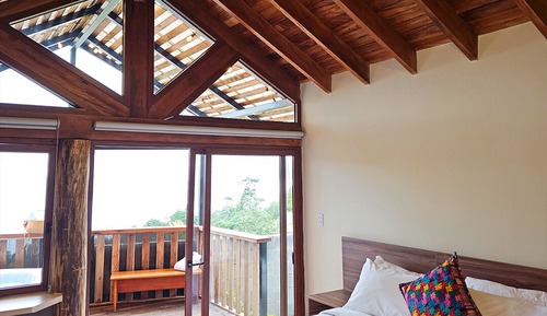 Panoramic Cabin, 1 King Bed, Kitchenette, Mountain View