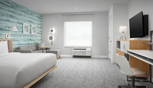 Studio, 1 King Bed with Sofa bed (Mobility/Hearing Accessible, Tub)