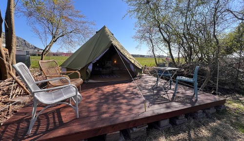 Romantic Tent, 1 Queen Bed, Courtyard Area