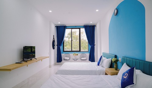 Comfort Quadruple Room, Balcony, Garden View